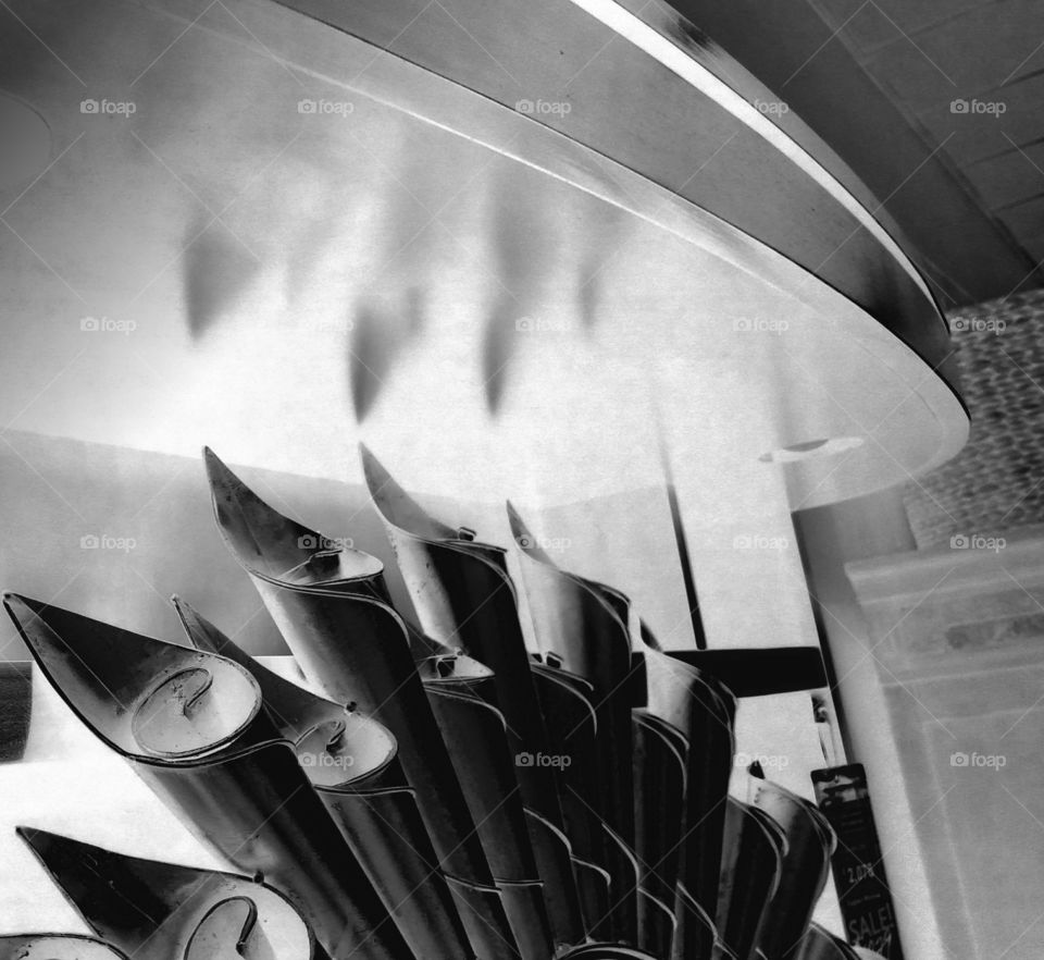 contemporary Art Deco black and white 1960s