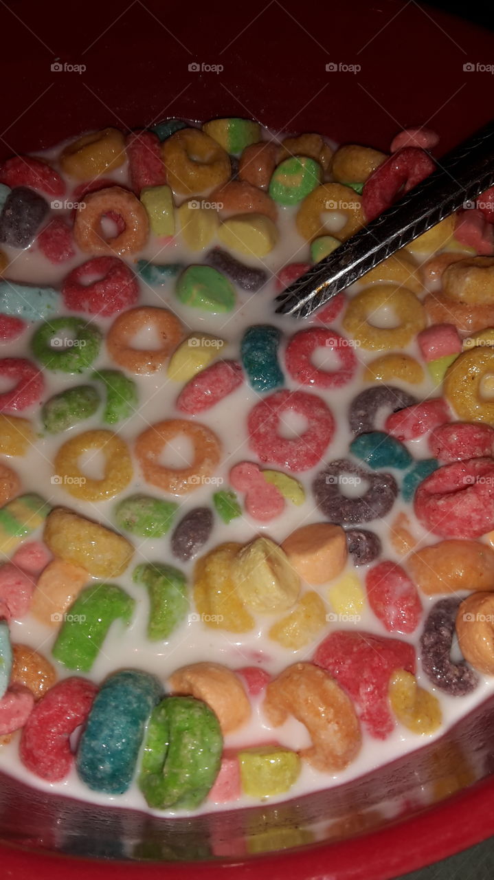 milk and cereal