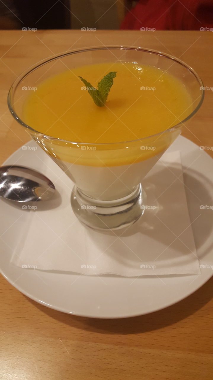 Mango pudding from Japanese Ramen Restaurant