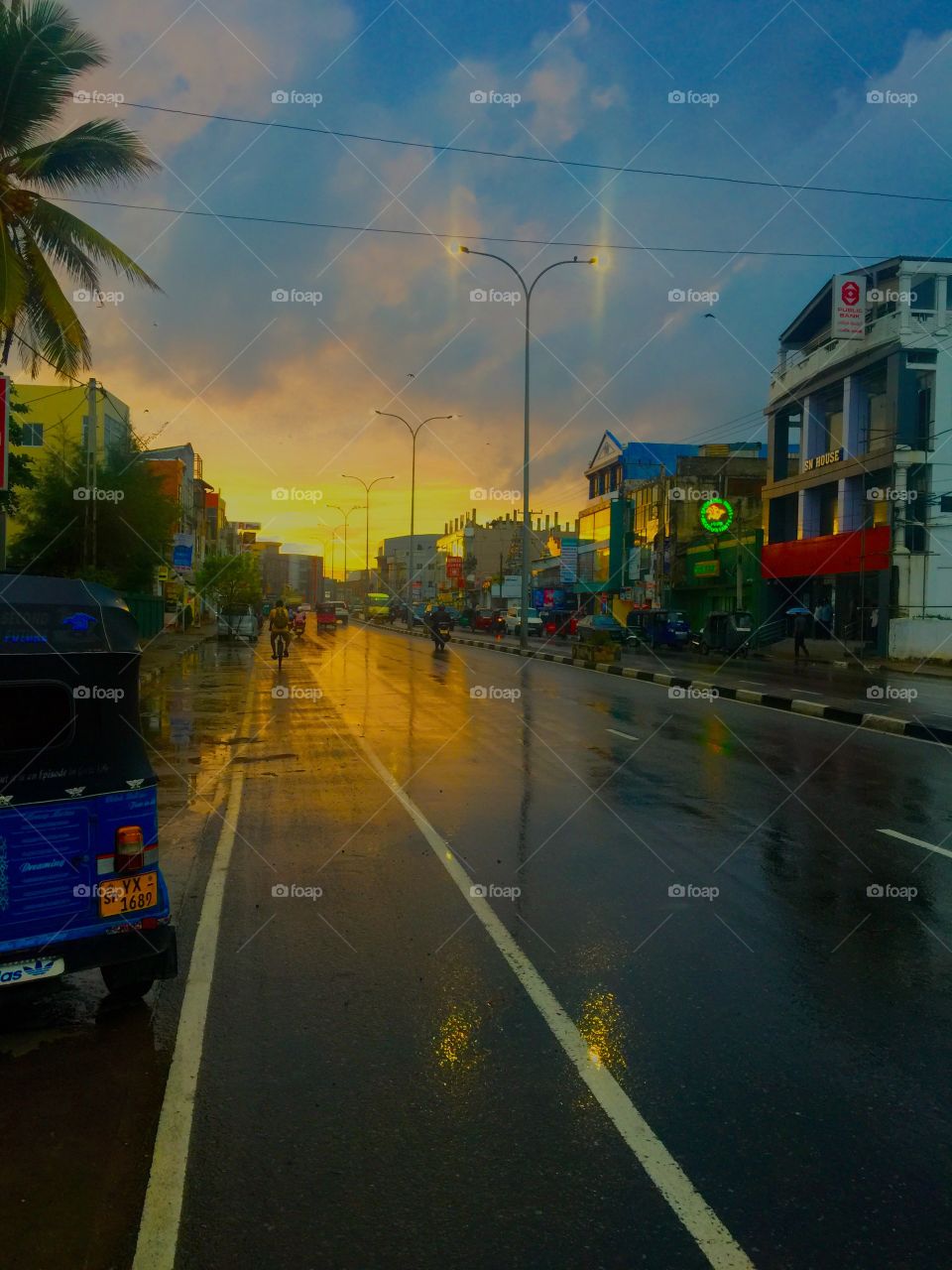 After rain sunrise 