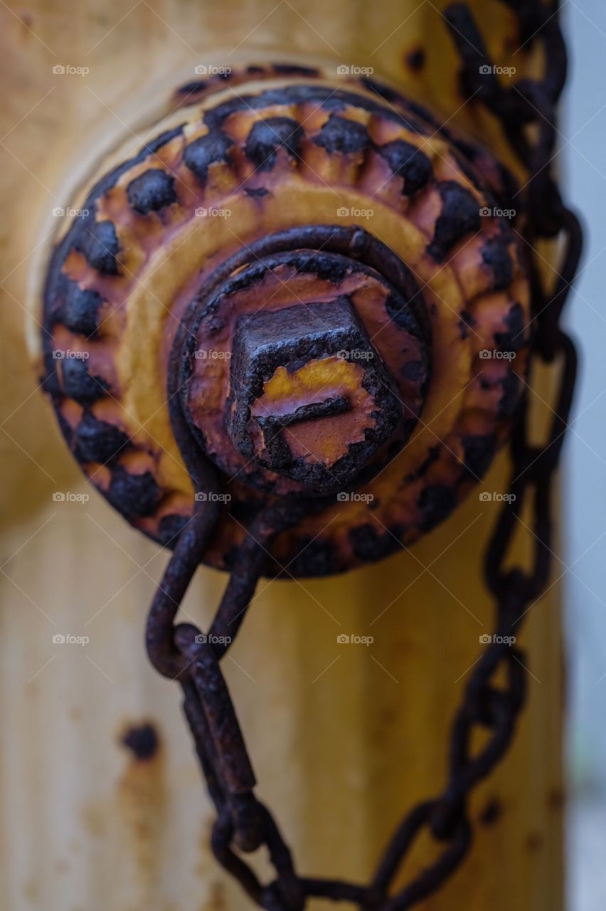 Fire Hydrant Cap Rusted On The Streets Of Puerto Rico