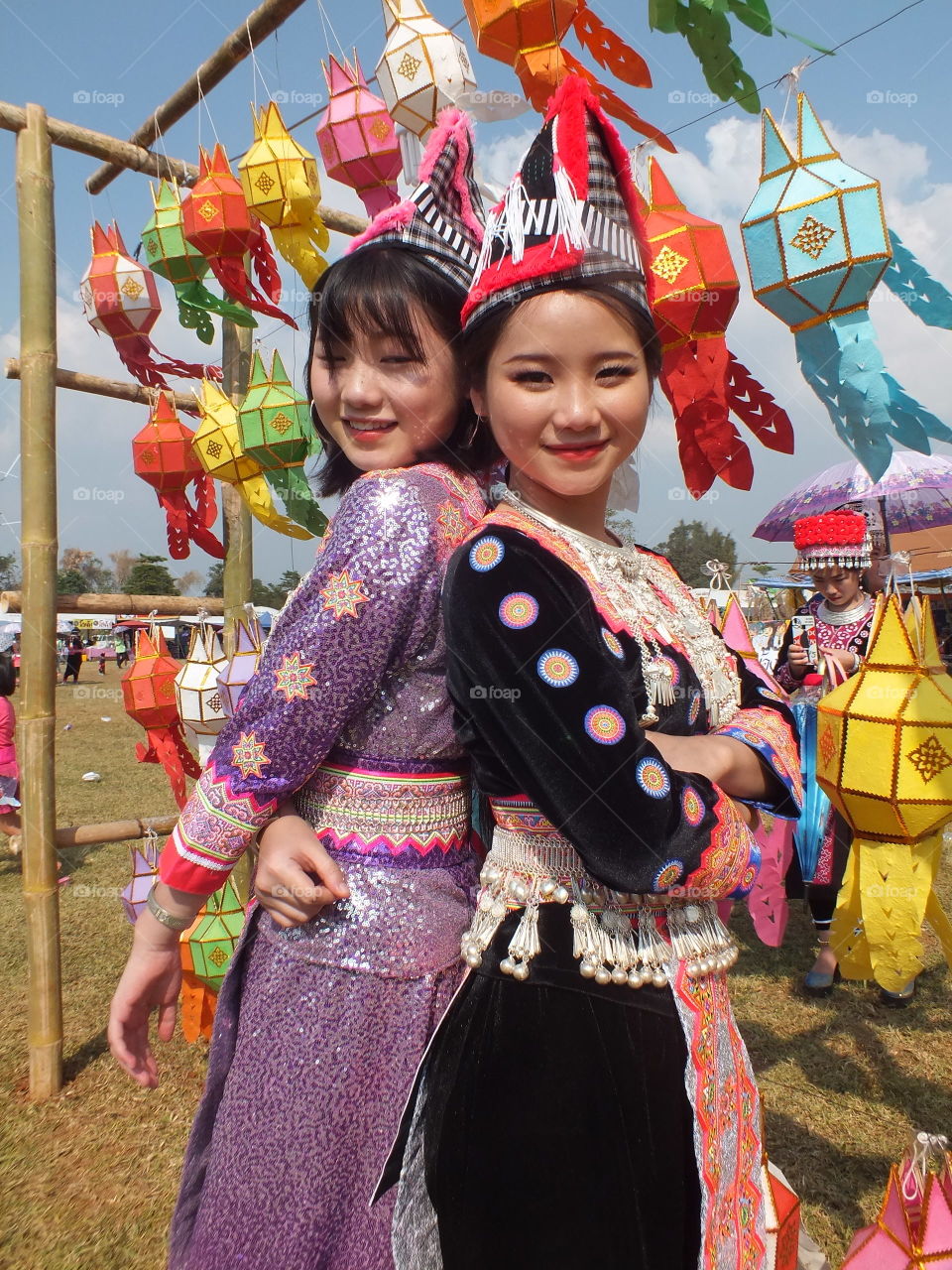 Dress of the Hmong people in the New Year festival.
