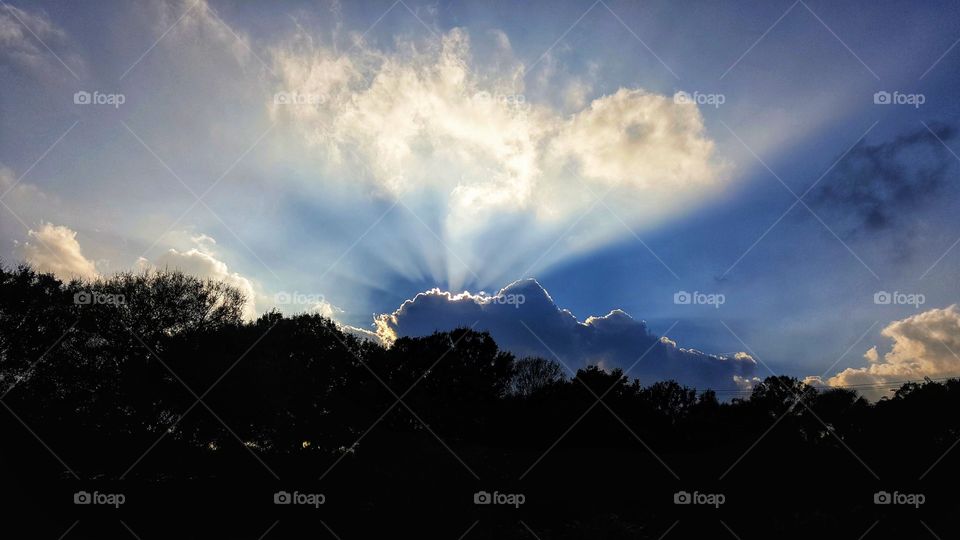 Fabulous sky in Florida at sunset