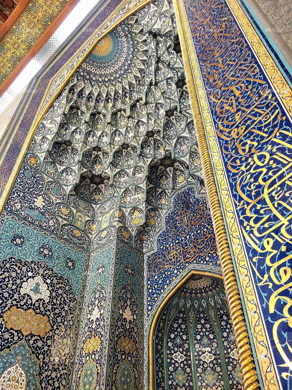 mirab of sultan Qaboos mosk in Muscat