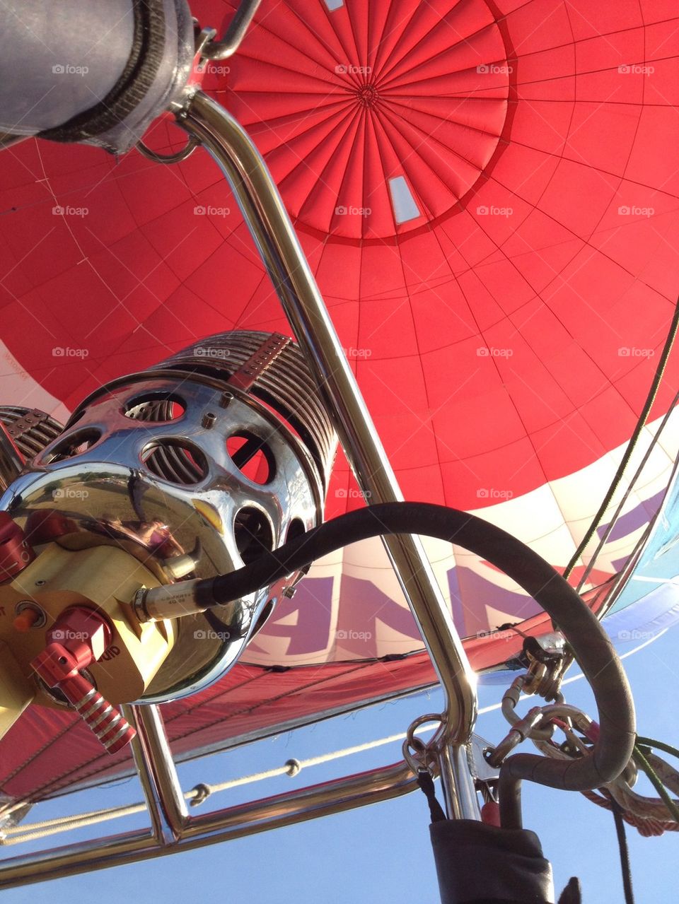 Up in a hot air ballon