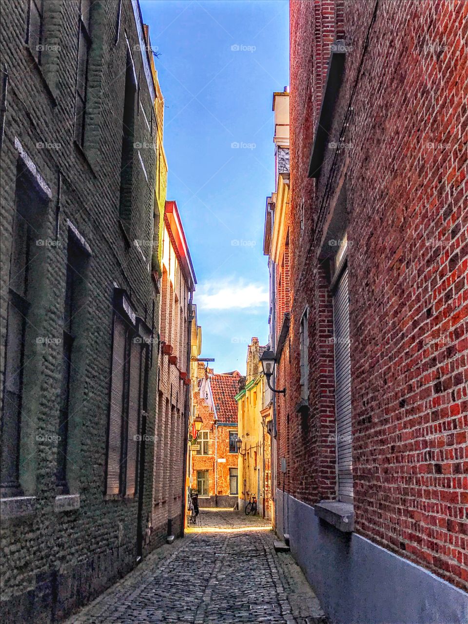 Alleyway in historic Ghent, Belgium