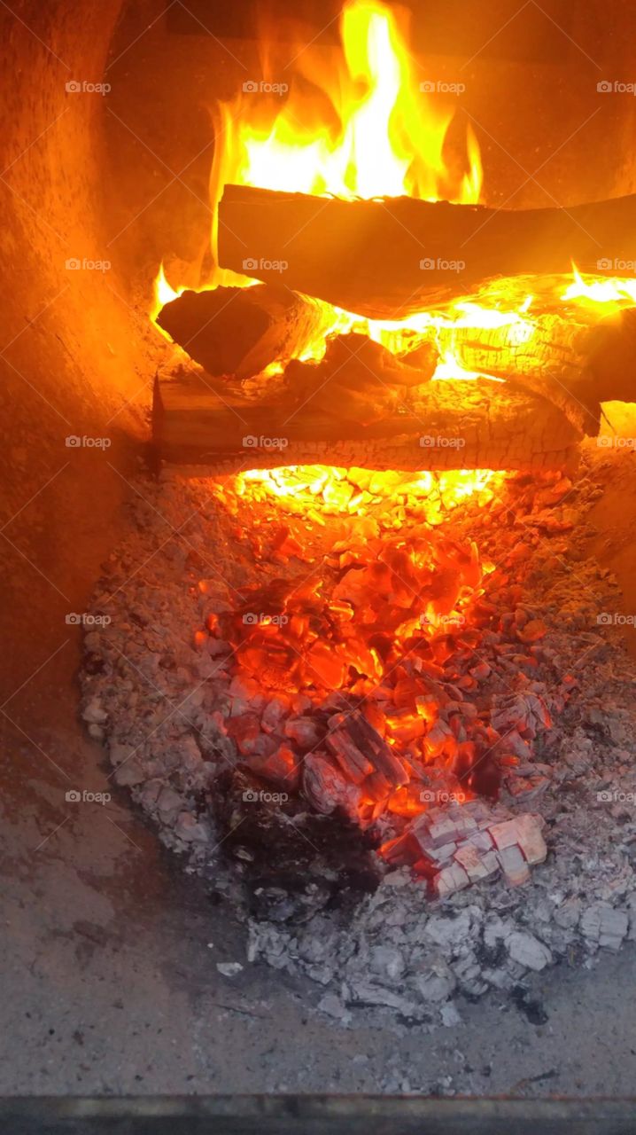 Flame, Fireplace, Hot, Coal, Heat