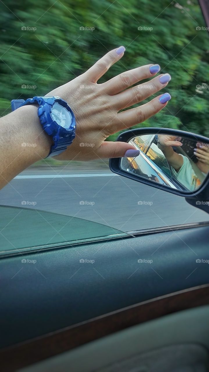 вид на ходу из машины