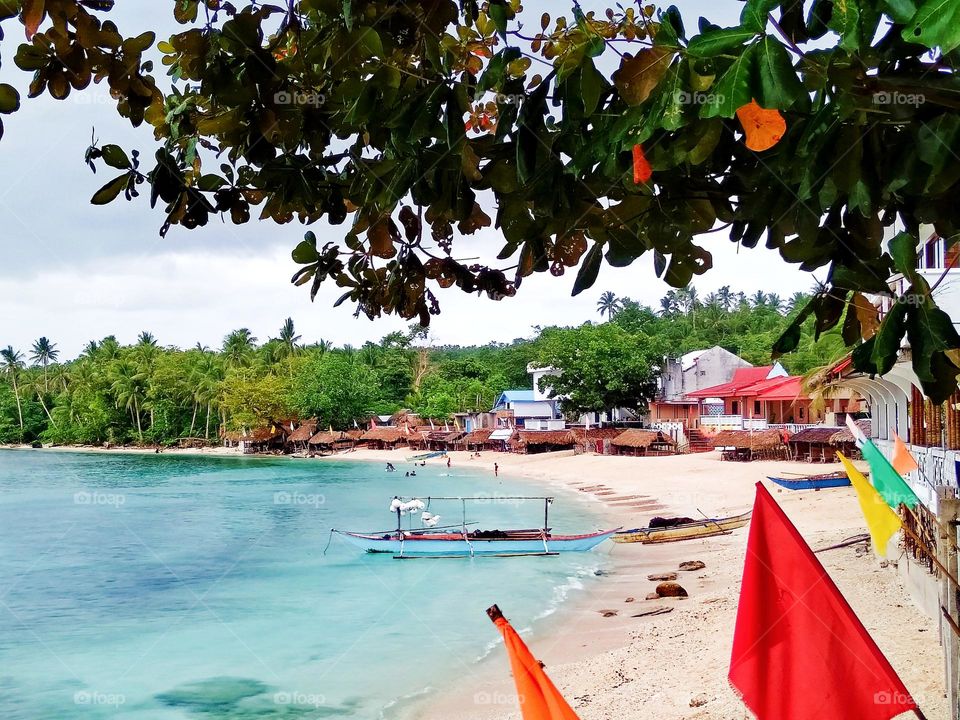 A beautiful day with magnificent view at the beach.