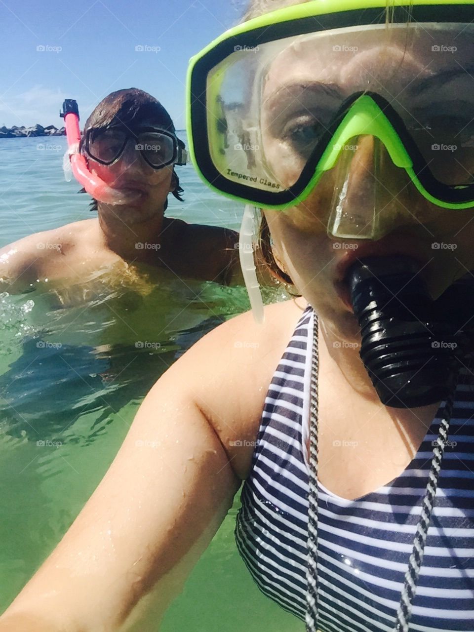 Snorkeling in the Bahamas 