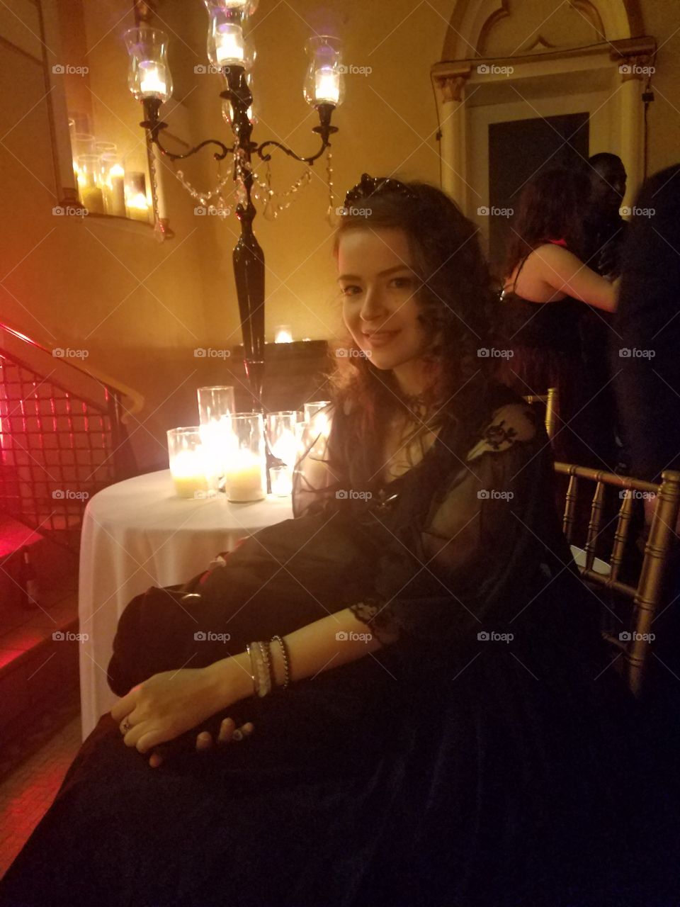 A most ethereal beauty at the Bloodlust Vampire Ball in New Orleans.