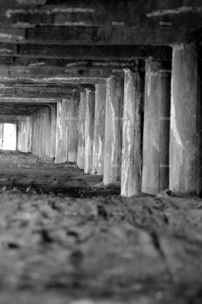 Underneath the boardwalk