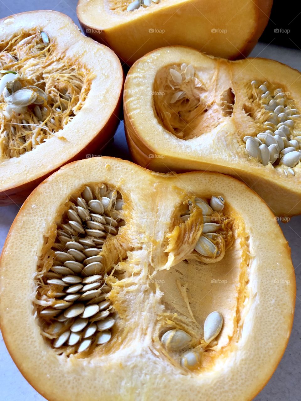 Pumpkin insides 