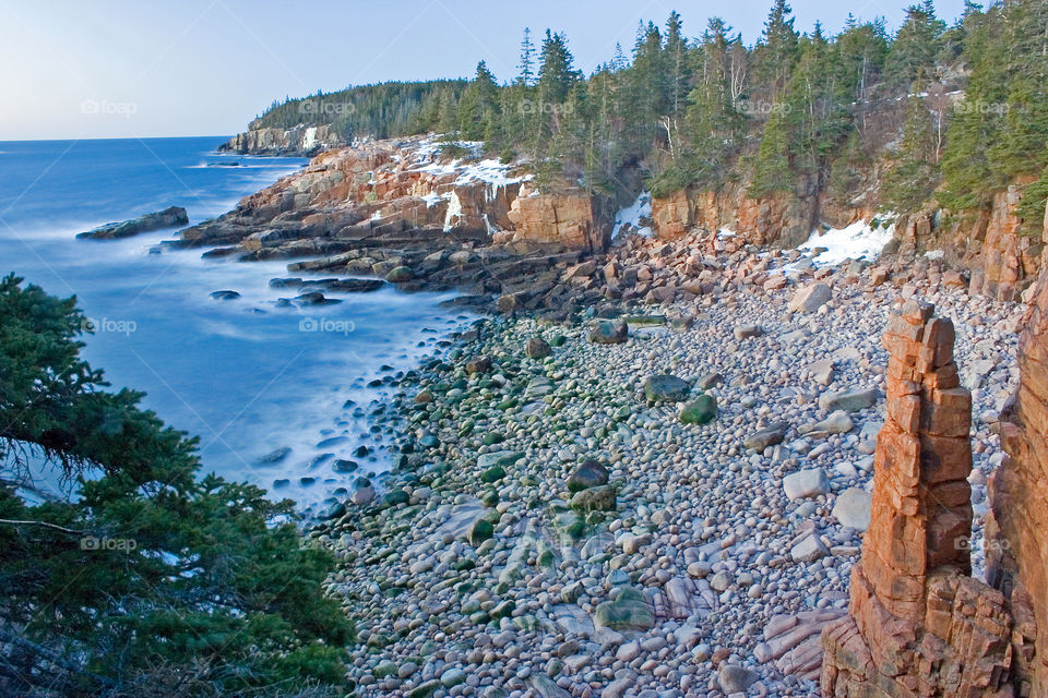 Predawn at Monument Cove in Acadia National Park