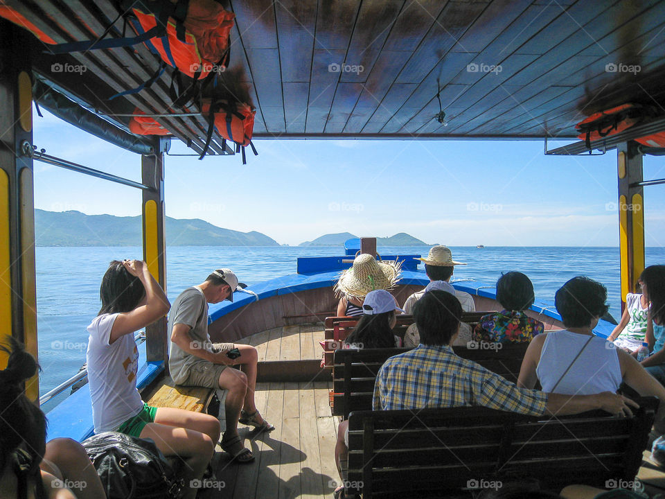 On a boat