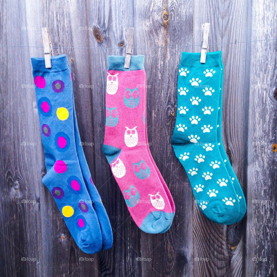 colourful organic socks