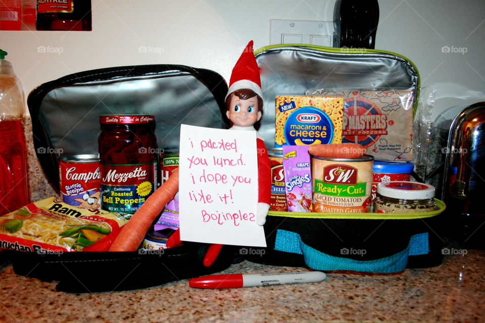 Elf on the Shelf lunches