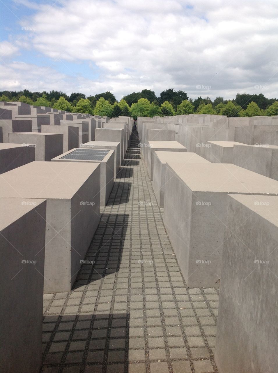 Berlin Holocaust Memorial. Controversial memorial for the victims of the German Holocaust in WWII