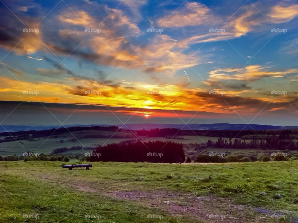 Sunset in Germany