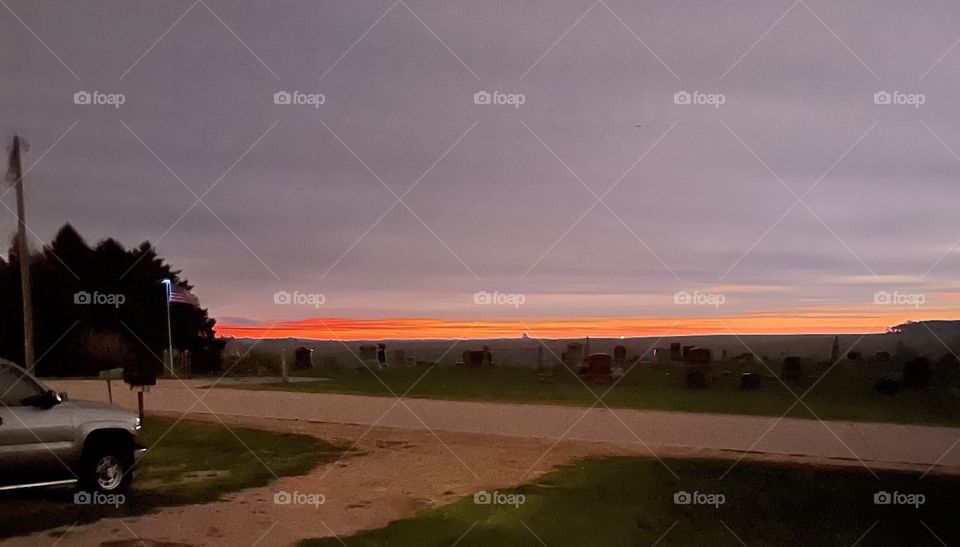 Sunrise before the storm