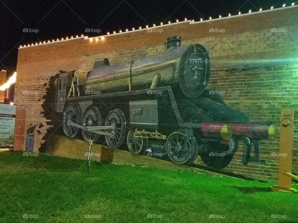 Train wall art