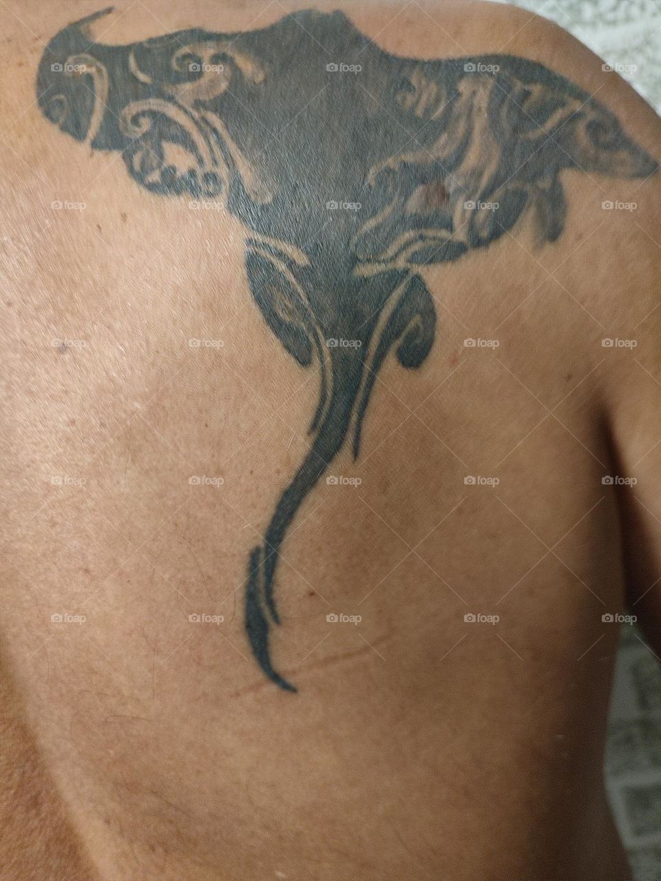 Here are our tattoos, to my wife and me.