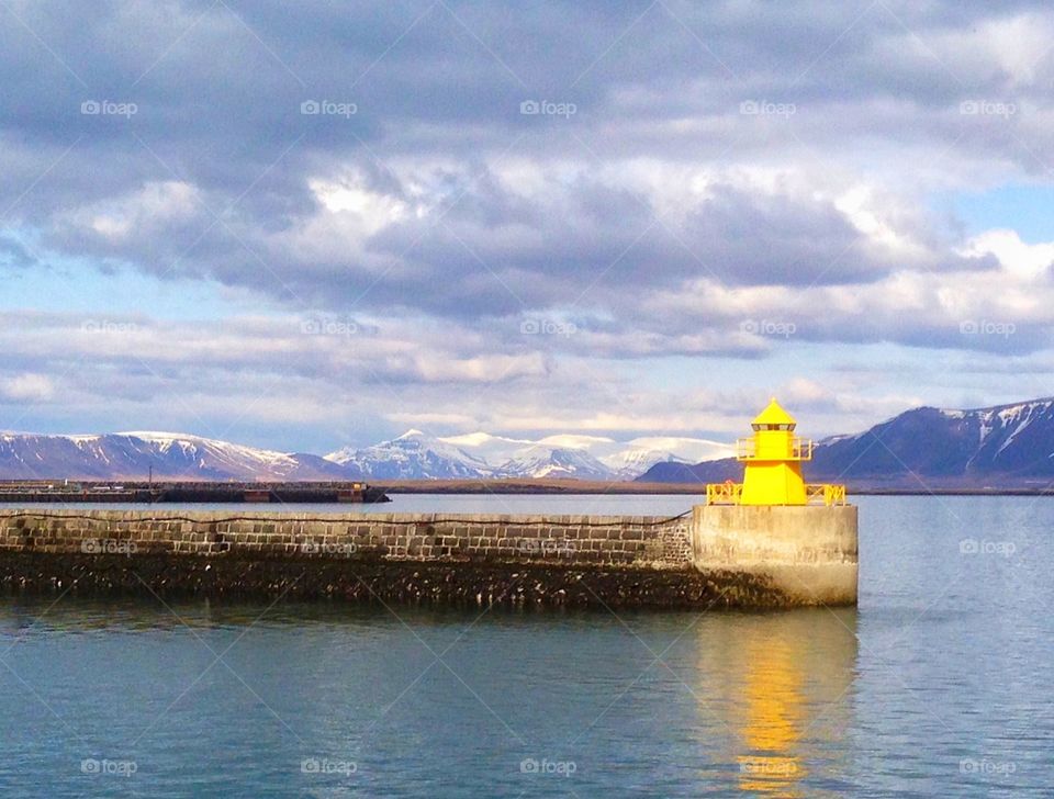 Harbor with Lighthouse 