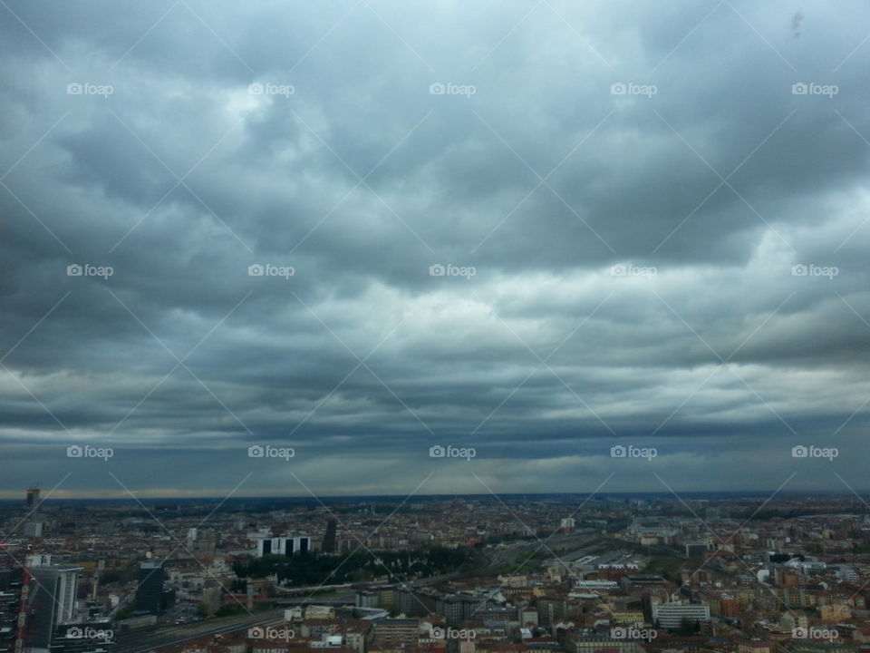 milan landscape from the top