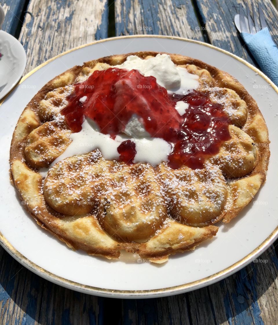 Delicious waffle