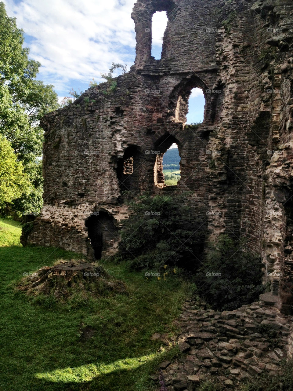 sky summer clouds stone by dannytwotaps