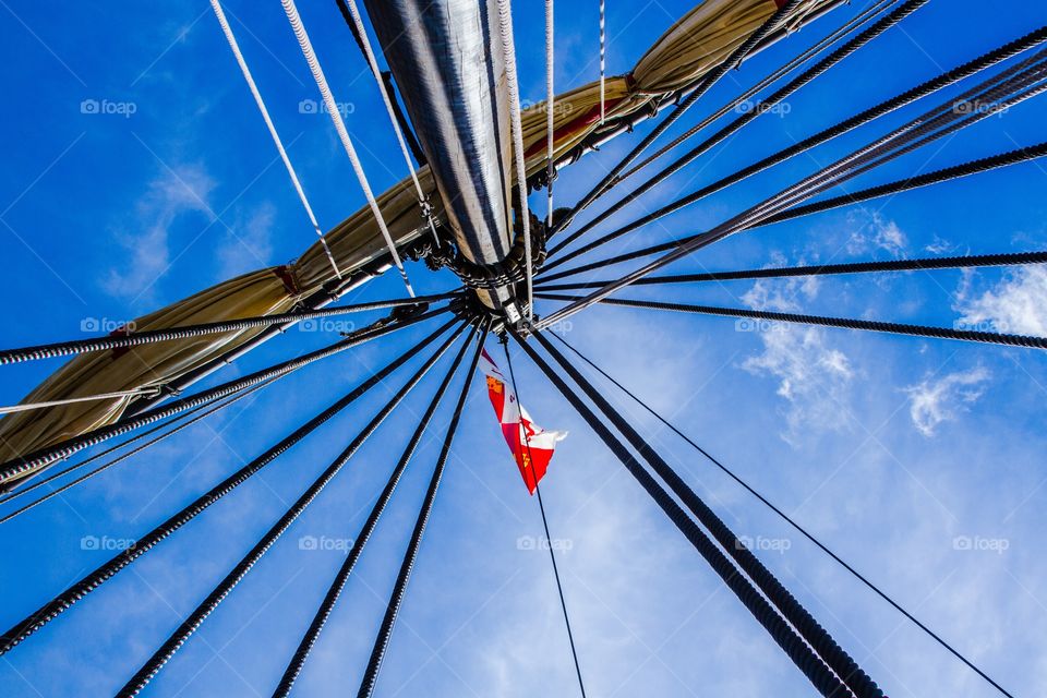 Columbus era replica ships - flag