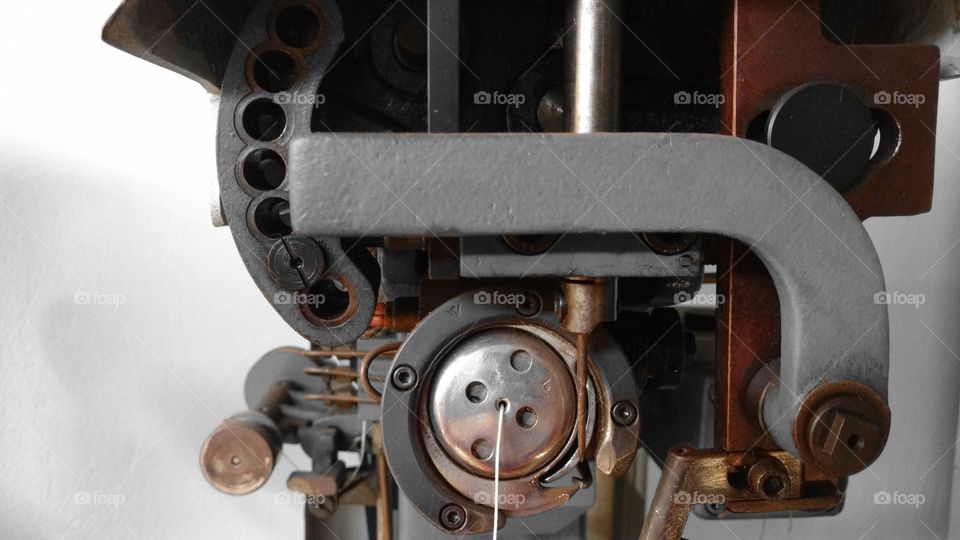 Motor pneumatico, compressor, maquina, oficina, costura industrial.