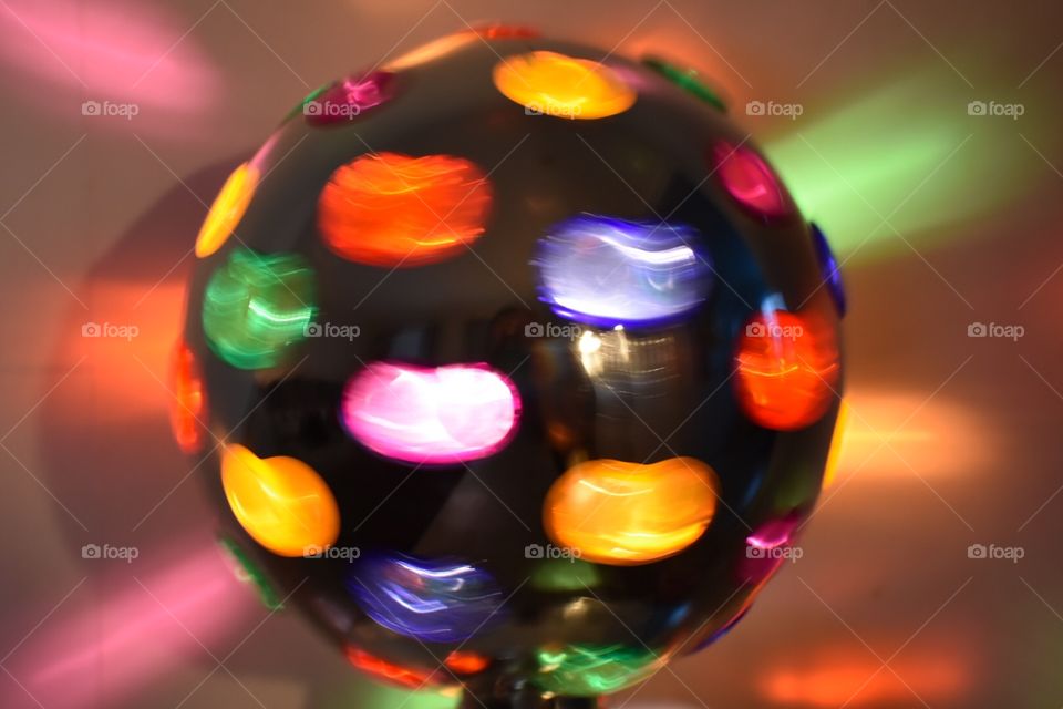 Multicolours disco ball 