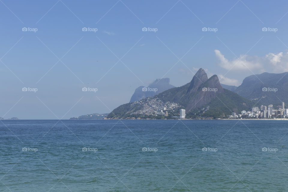 Ipanema beach in Rio de Janeiro Brazil.