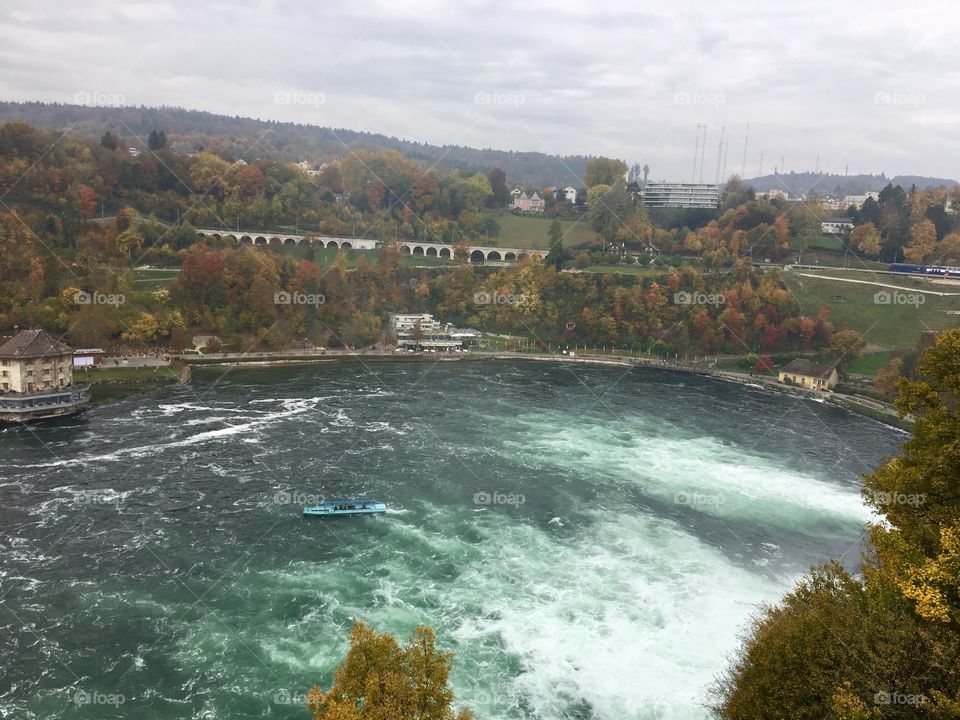 Rheinfall river 