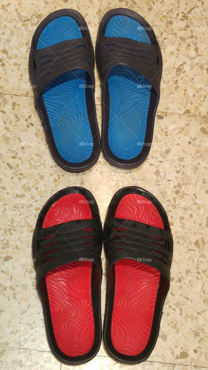 The question is whether red or blue