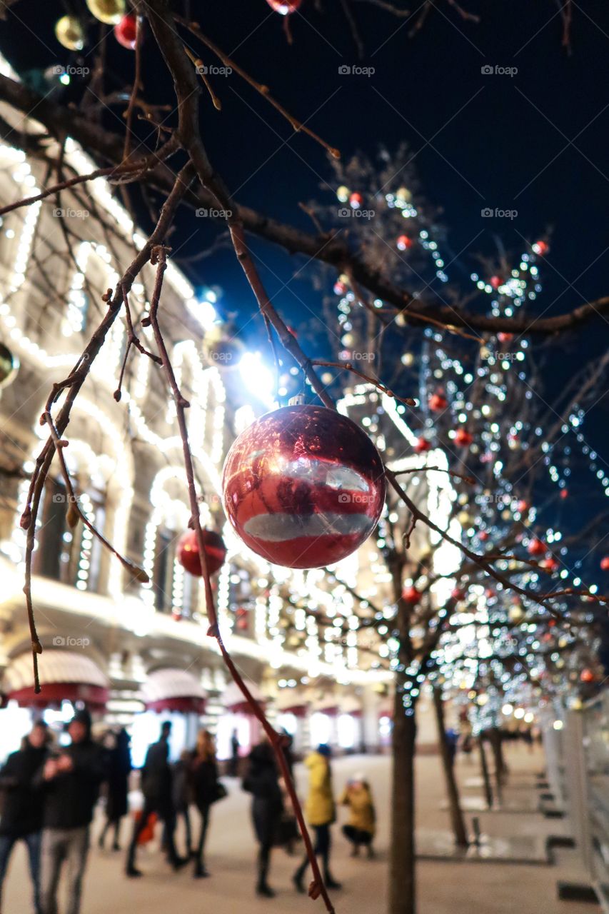 Christmas lights and decoration 