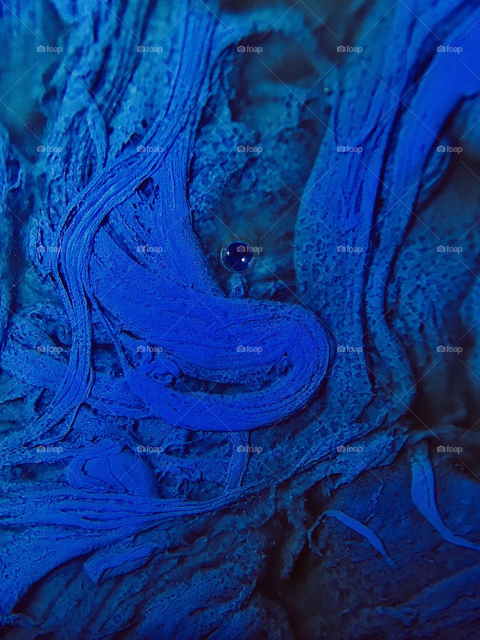 blue paint abstract art