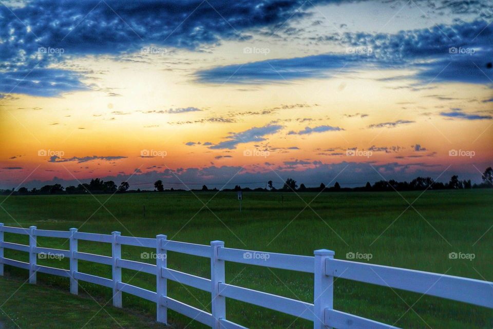 Scenic view of sunset