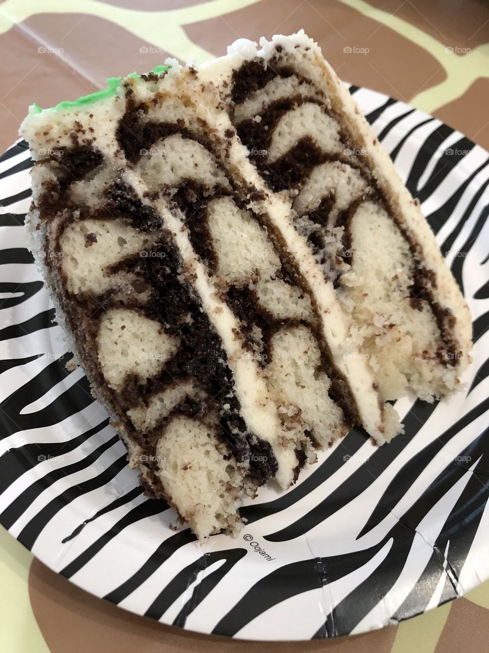 Homemade Zebra Cake