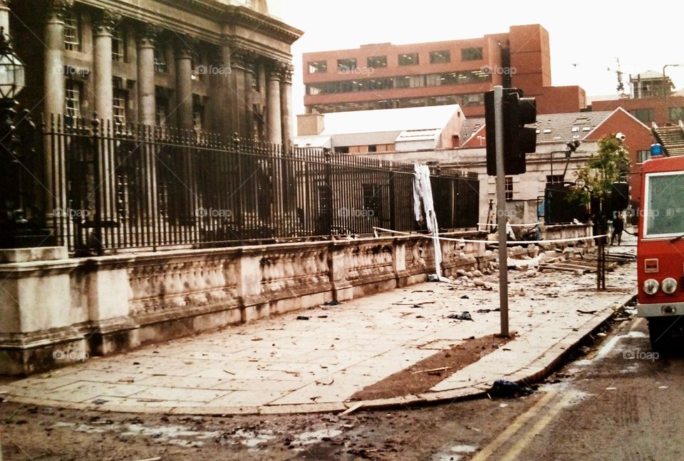 The troubles in Northern Ireland (UK)---Belfast 1989---Photoscan