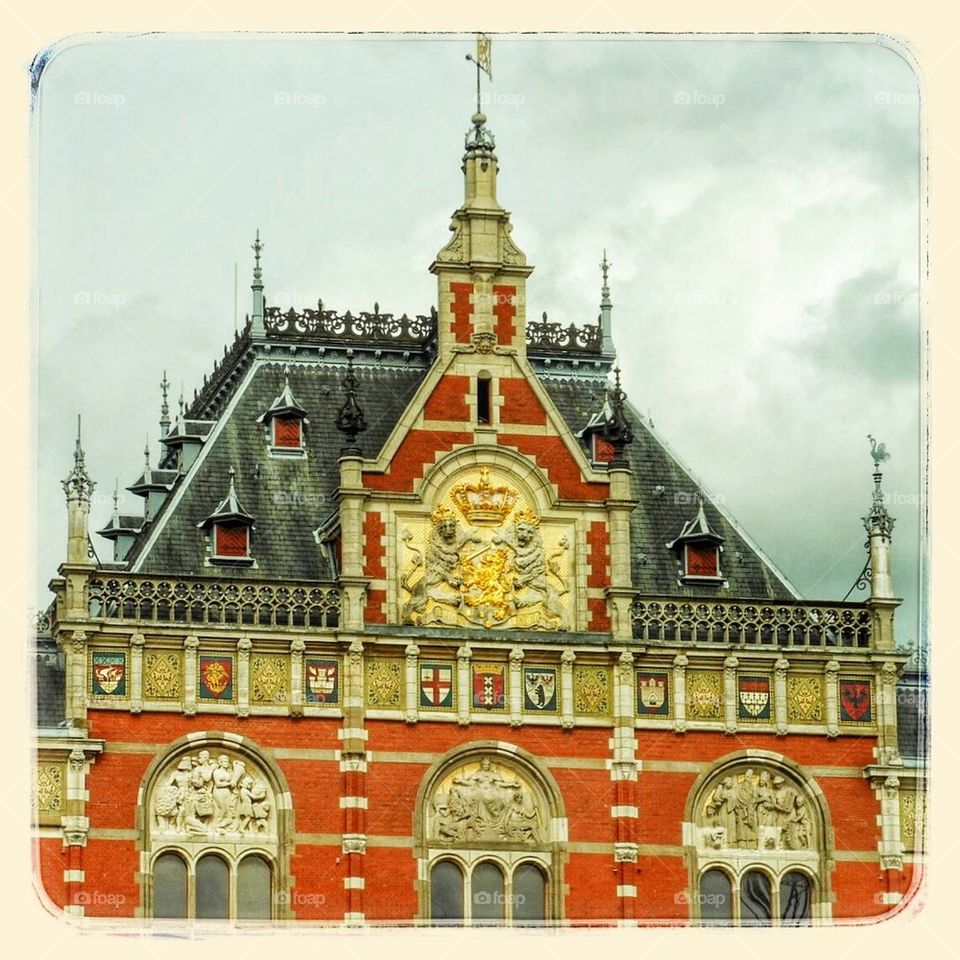 Centraal Station in Amsterdam 