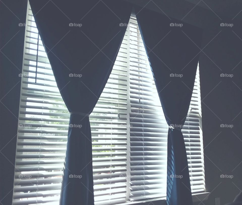 window with blinds