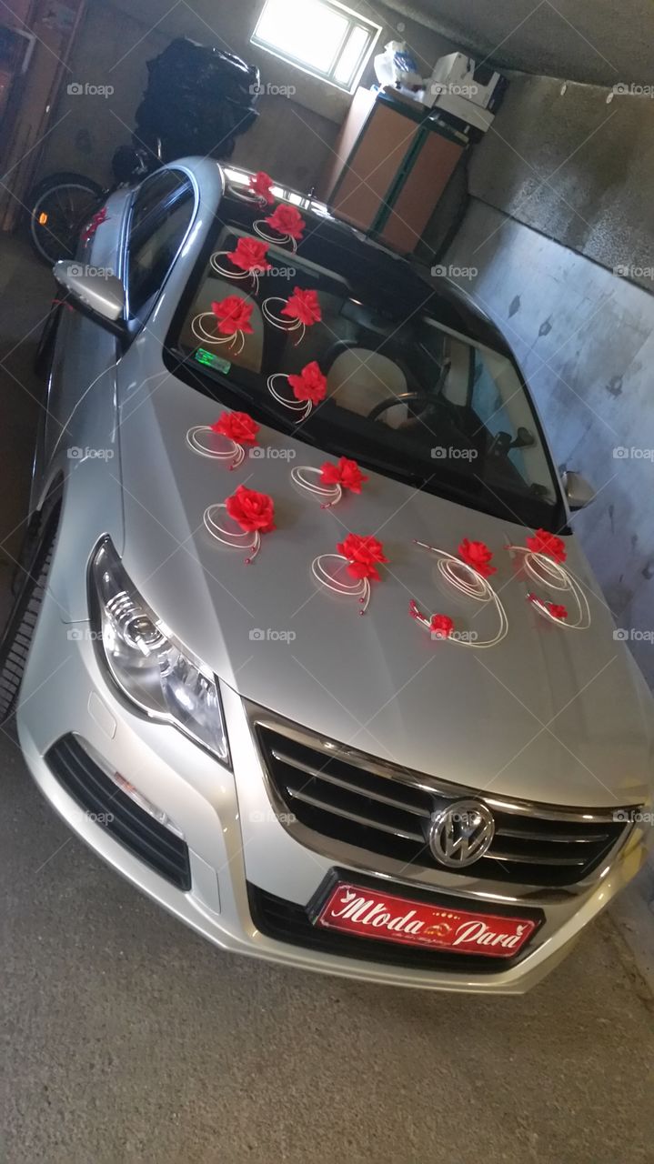 wedding time car decoration