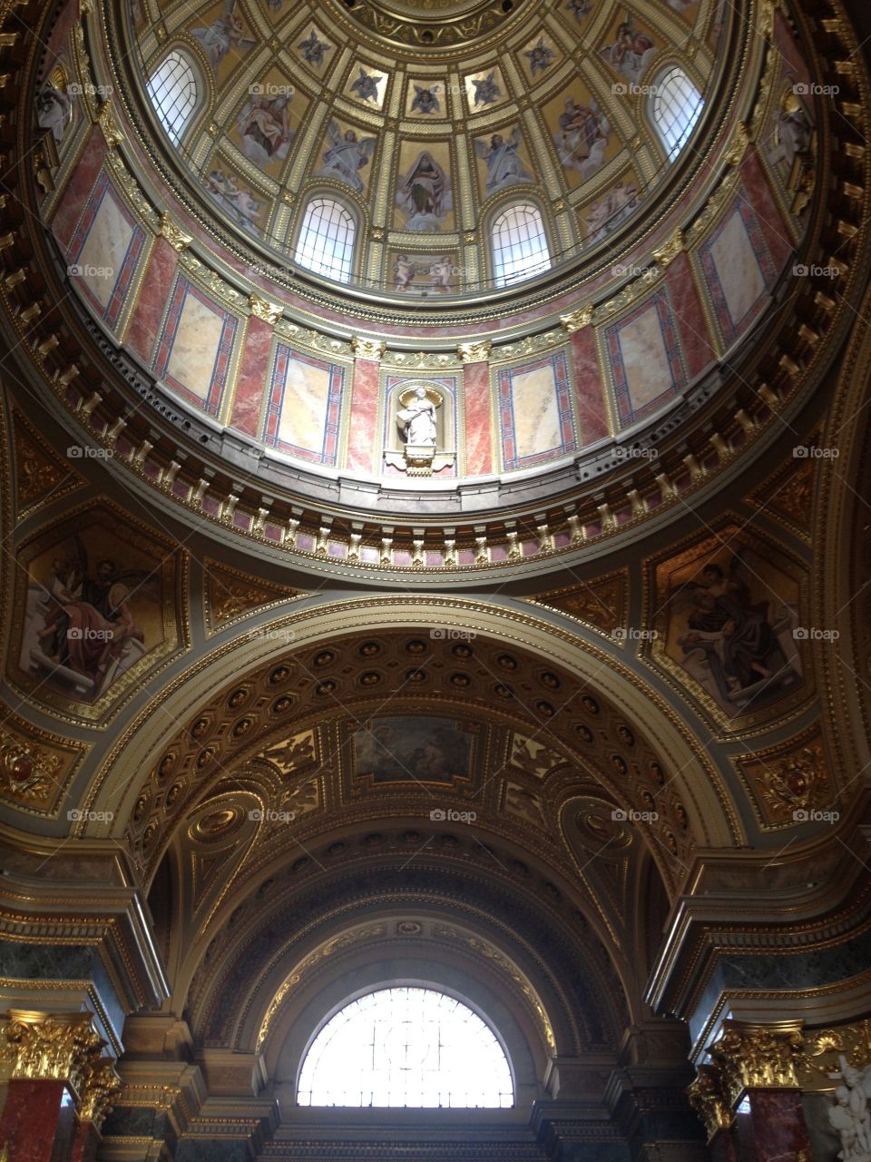 Cupola and arch of a dome