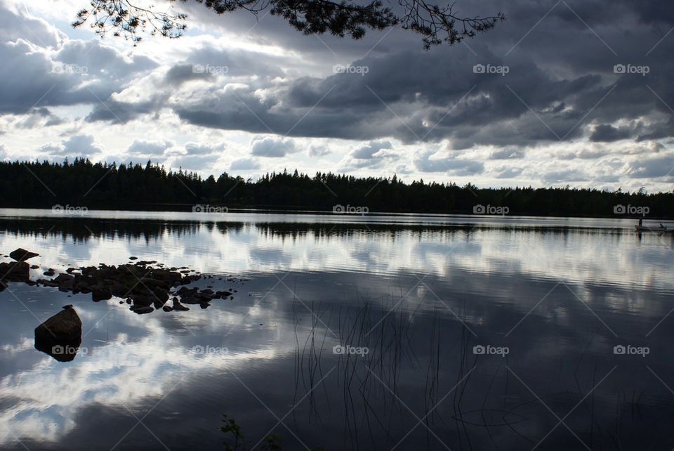 sweden summer lake by snutten