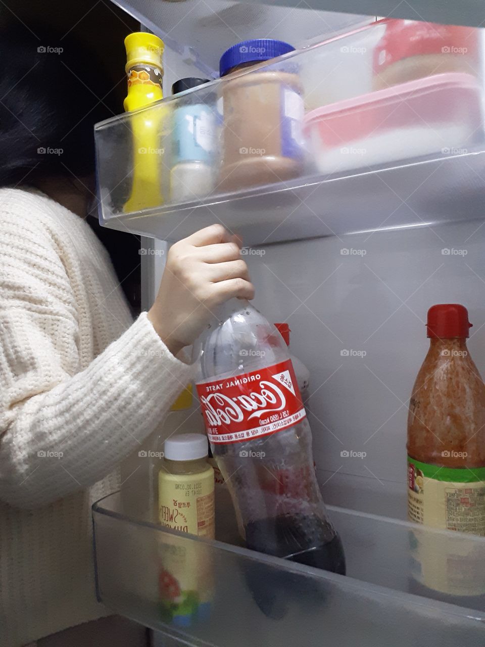 need a drink for freshness, inside the refrigerator is the answer