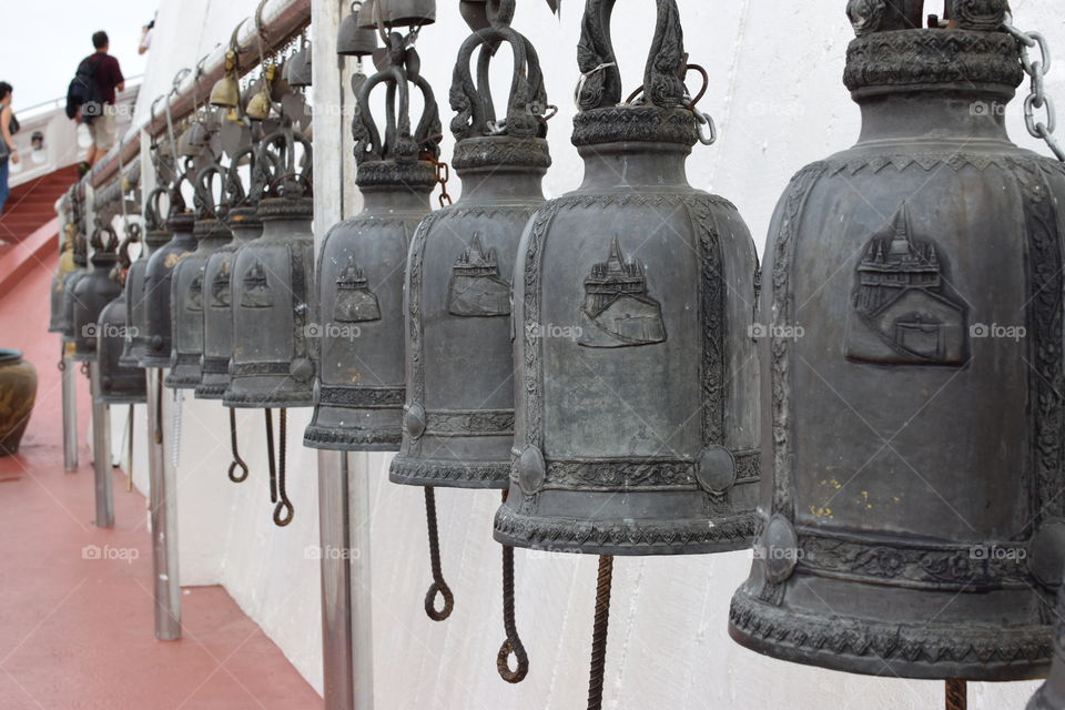 Buddhist bells bangkok thailand