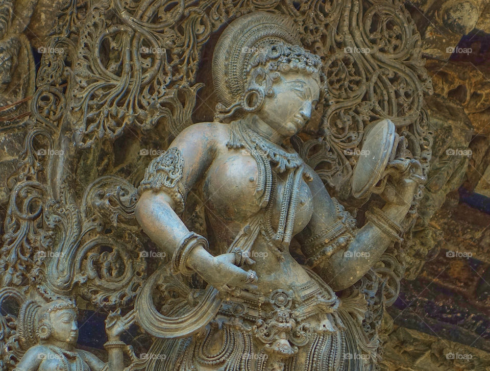 Apsara sculpture photography