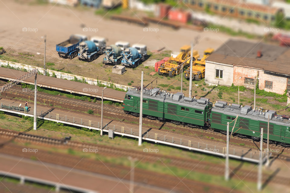 Locomotive from above